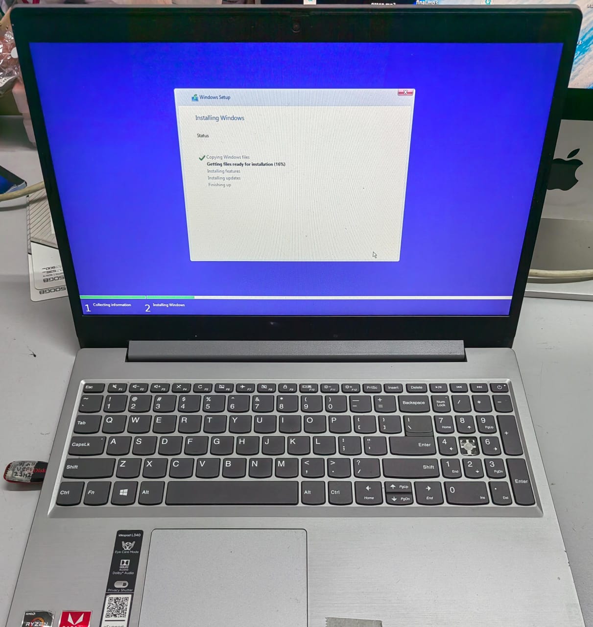 Lenevo ideapad L340 Windows System Files Corrupt