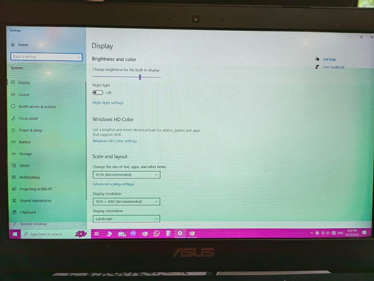 Asus FX503 Screen Flickering