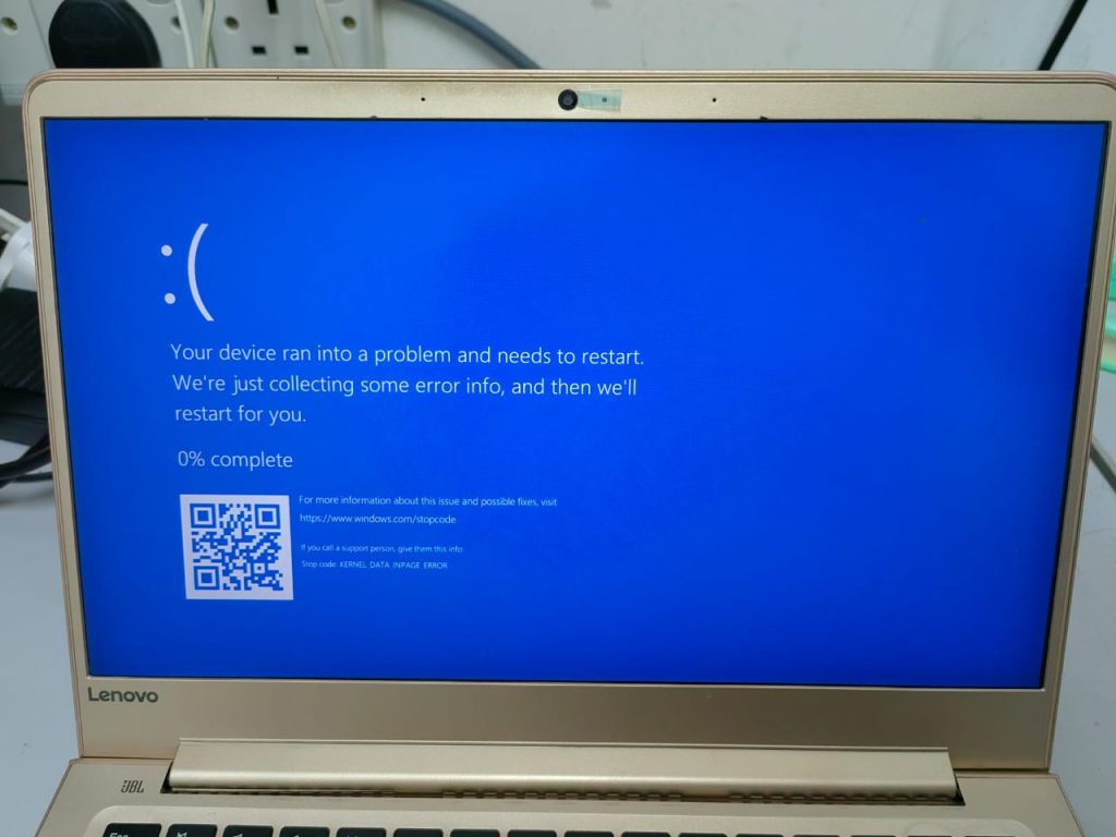 Lenovo Thinkpad Bluescreen Error