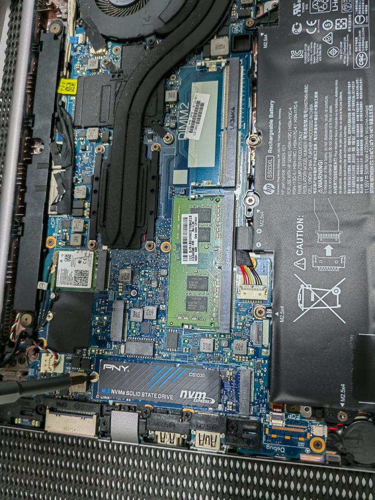 HP Laptop replace ssd