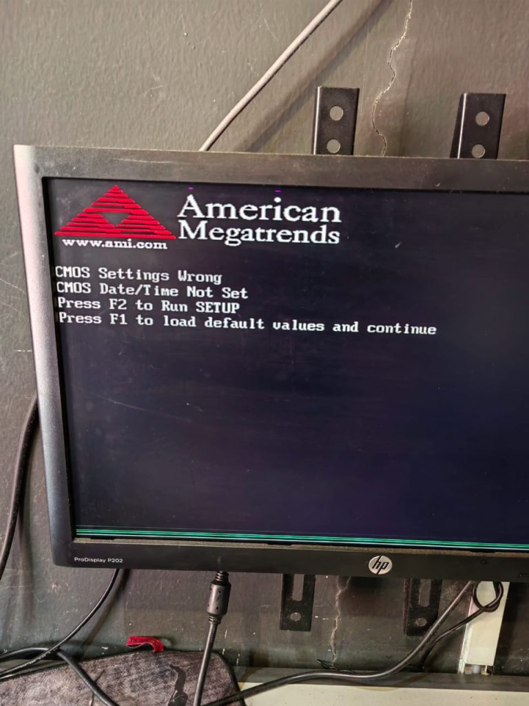 Desktop PC 'F1' Error
