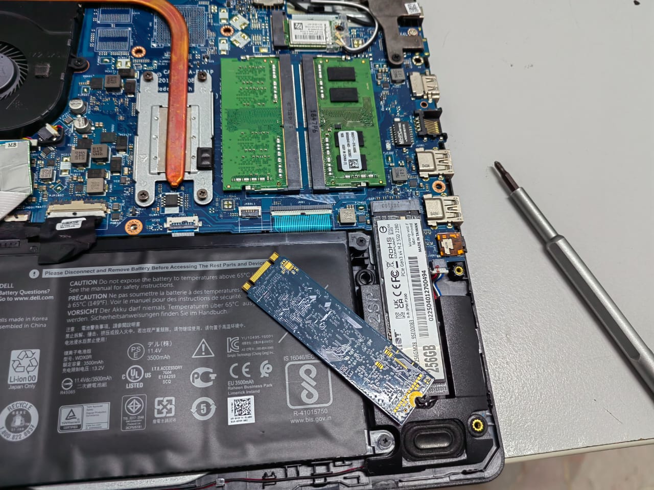 DELL INSPIRON 3585 SSD REPLACEMENT