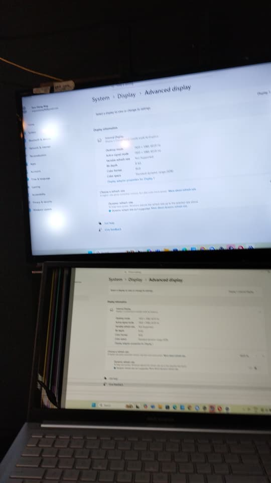 ASUS VIVOBOOK X15 SCREEN ISSUE