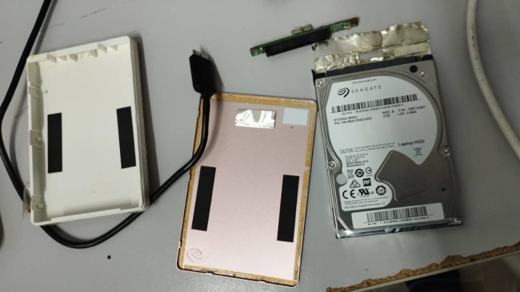 CHECK EXTERNAL HARD DISK POWER ON ISSUE