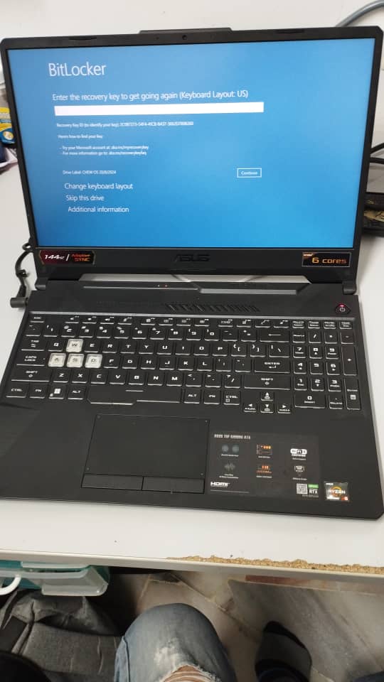 ASUS LAPTOP CANNOT BOOT